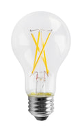 (4-Pack) Satco S11355 8W LED A19 A-Shape Bulb, E26 Base, 3000K, 800 Lumens, Clear