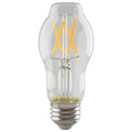 (4-Pack) Satco S11378 8W LED BT15 BT Bulb, E26 Base, 2700K, 800 Lumens, Clear