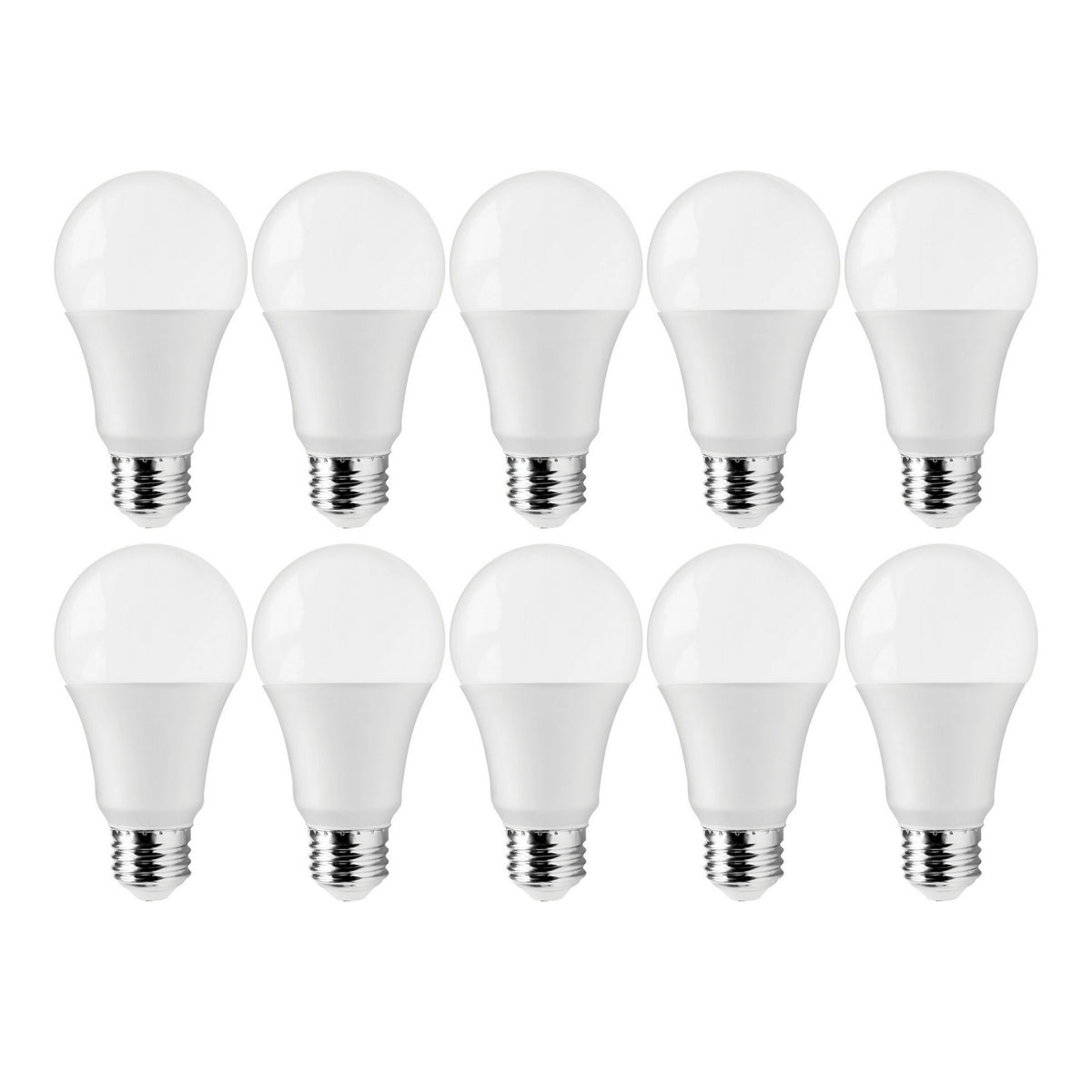 (4-Pack) Satco S11437 12W LED A19 A-Shape Bulb, E26 Base, 3000K, 1050 Lumens, Frost