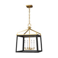 Carlow Four Light Lantern in Midnight Black