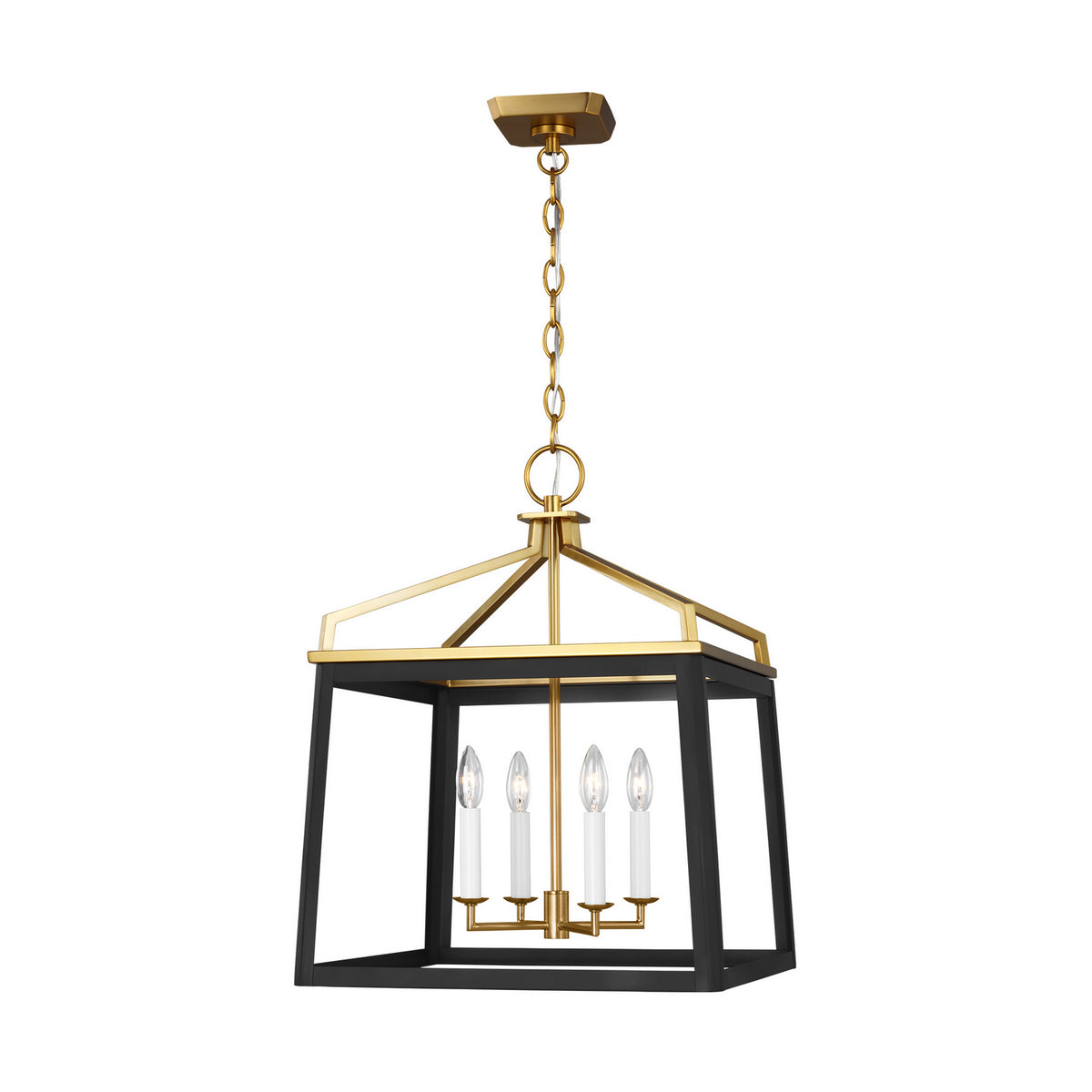 Carlow Four Light Lantern in Midnight Black