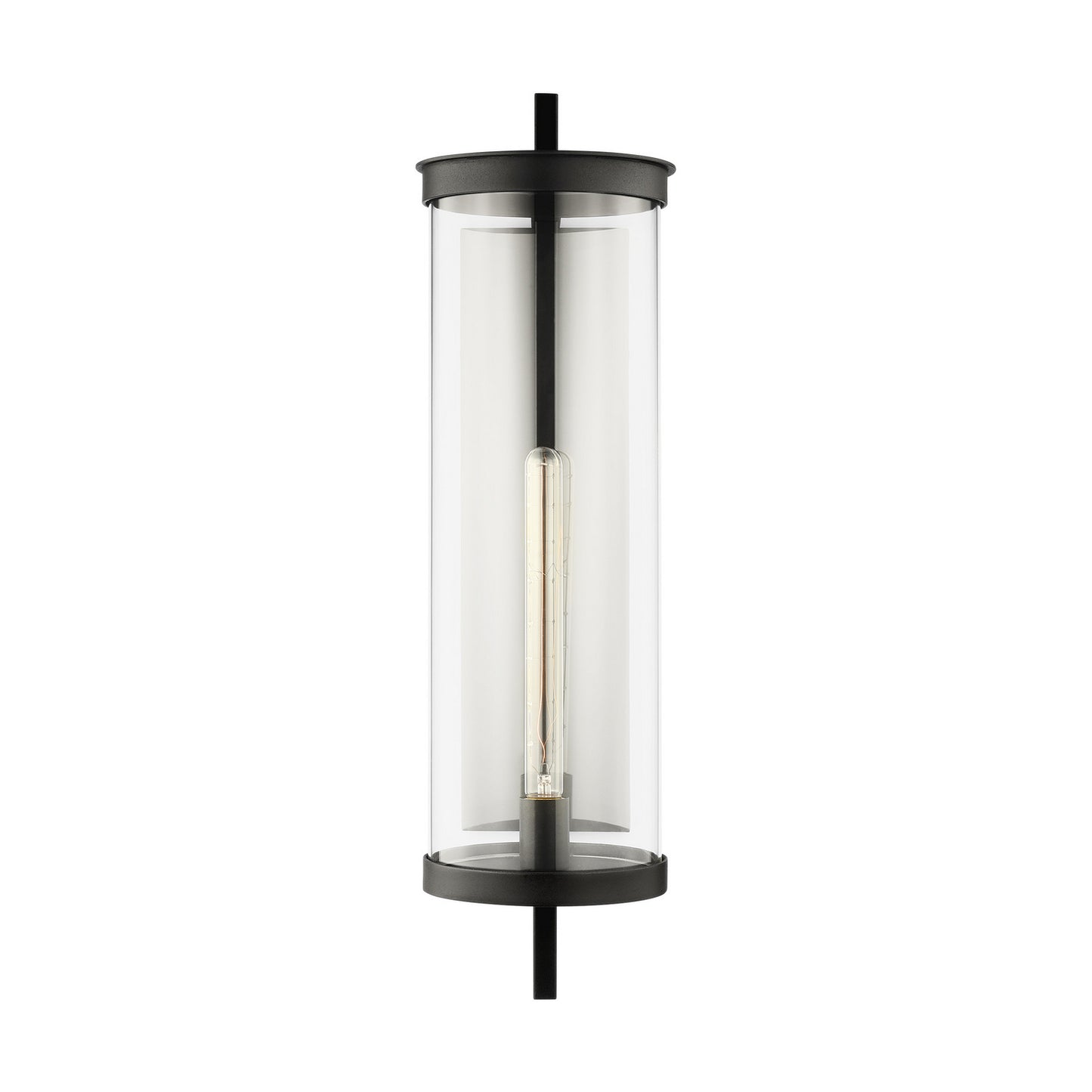 Eastham One Light Wall Lantern in Textured Black