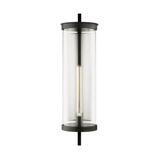 Eastham One Light Wall Lantern in Textured Black
