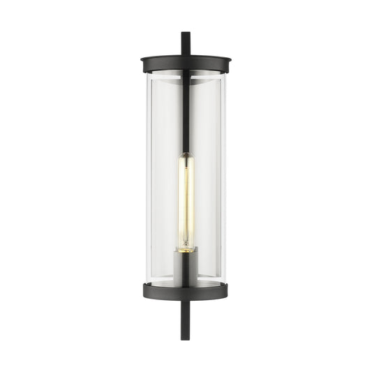 Eastham One Light Wall Lantern in Textured Black