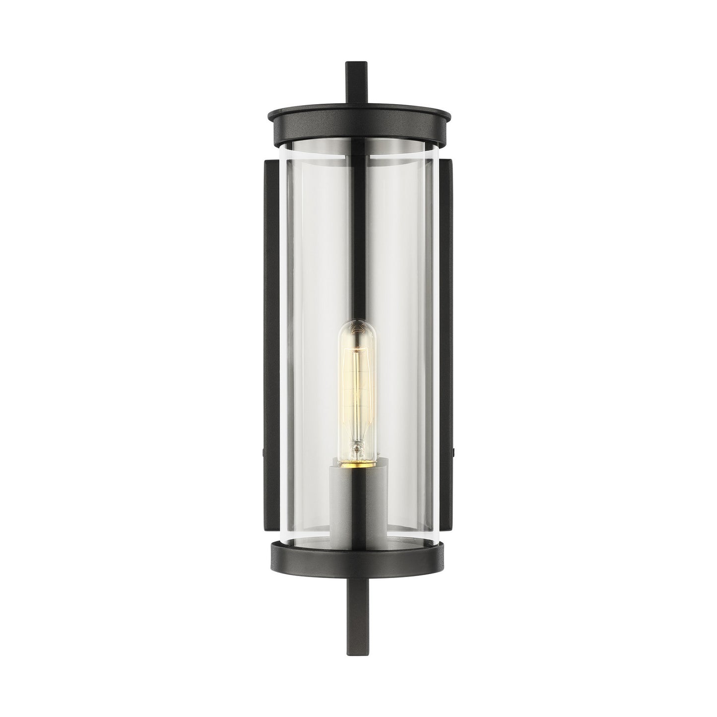 Eastham One Light Wall Lantern in Textured Black