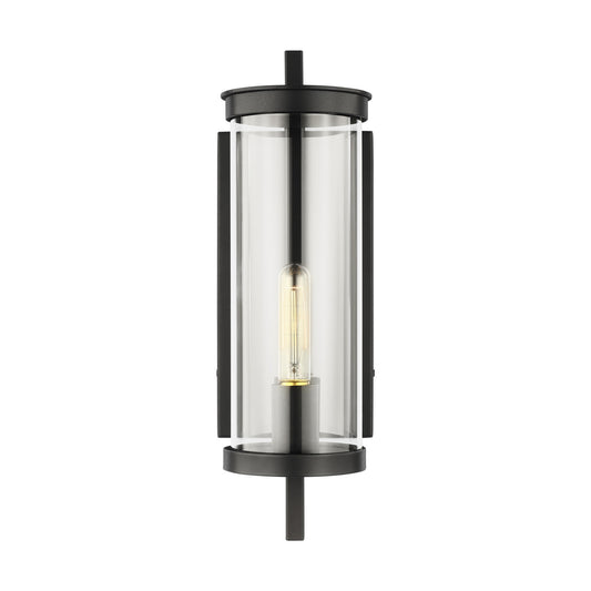 Eastham One Light Wall Lantern in Textured Black