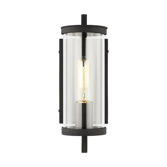 Eastham One Light Wall Lantern in Textured Black