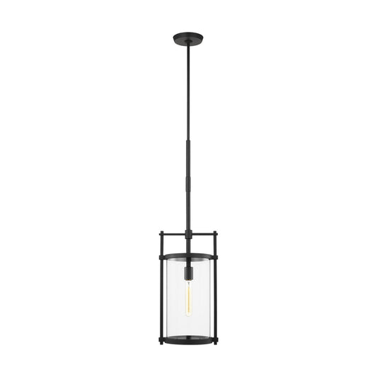 Eastham One Light Outdoor Pendant in Textured Black