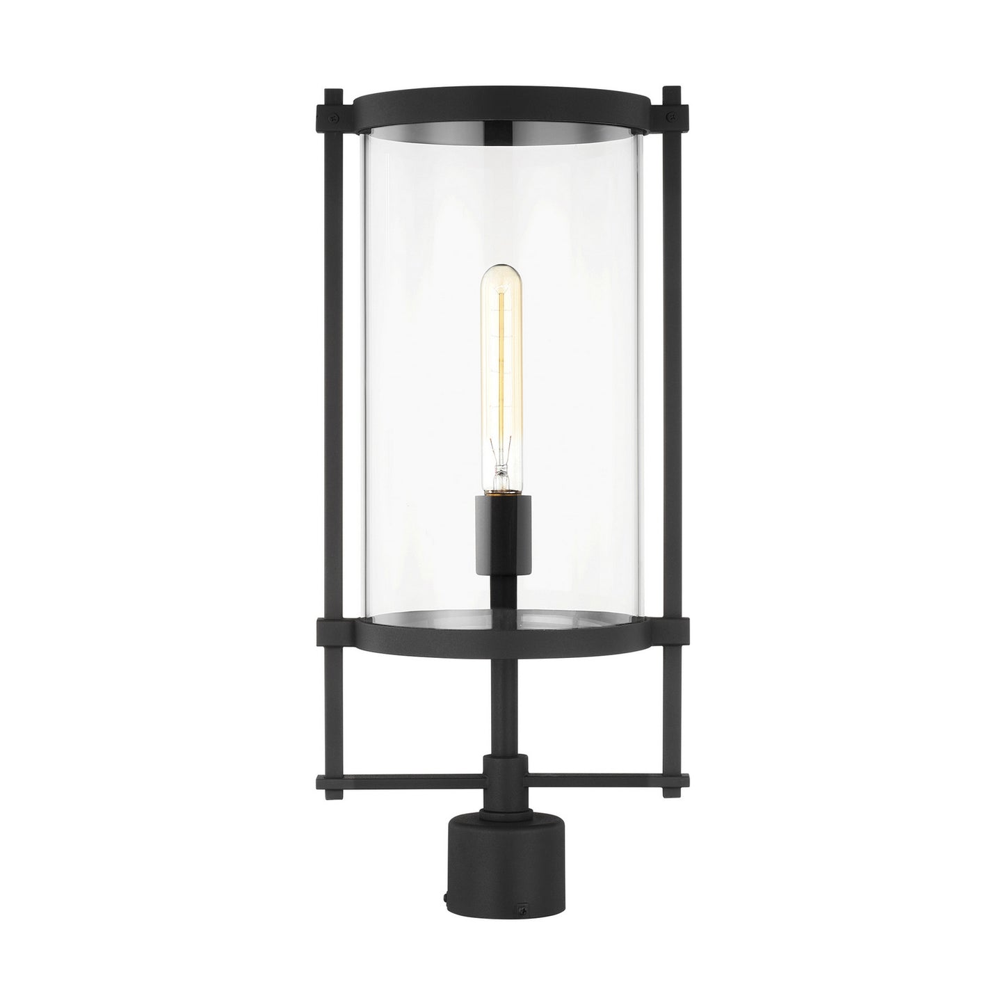 Eastham One Light Outdoor Post Lantern in Textured Black