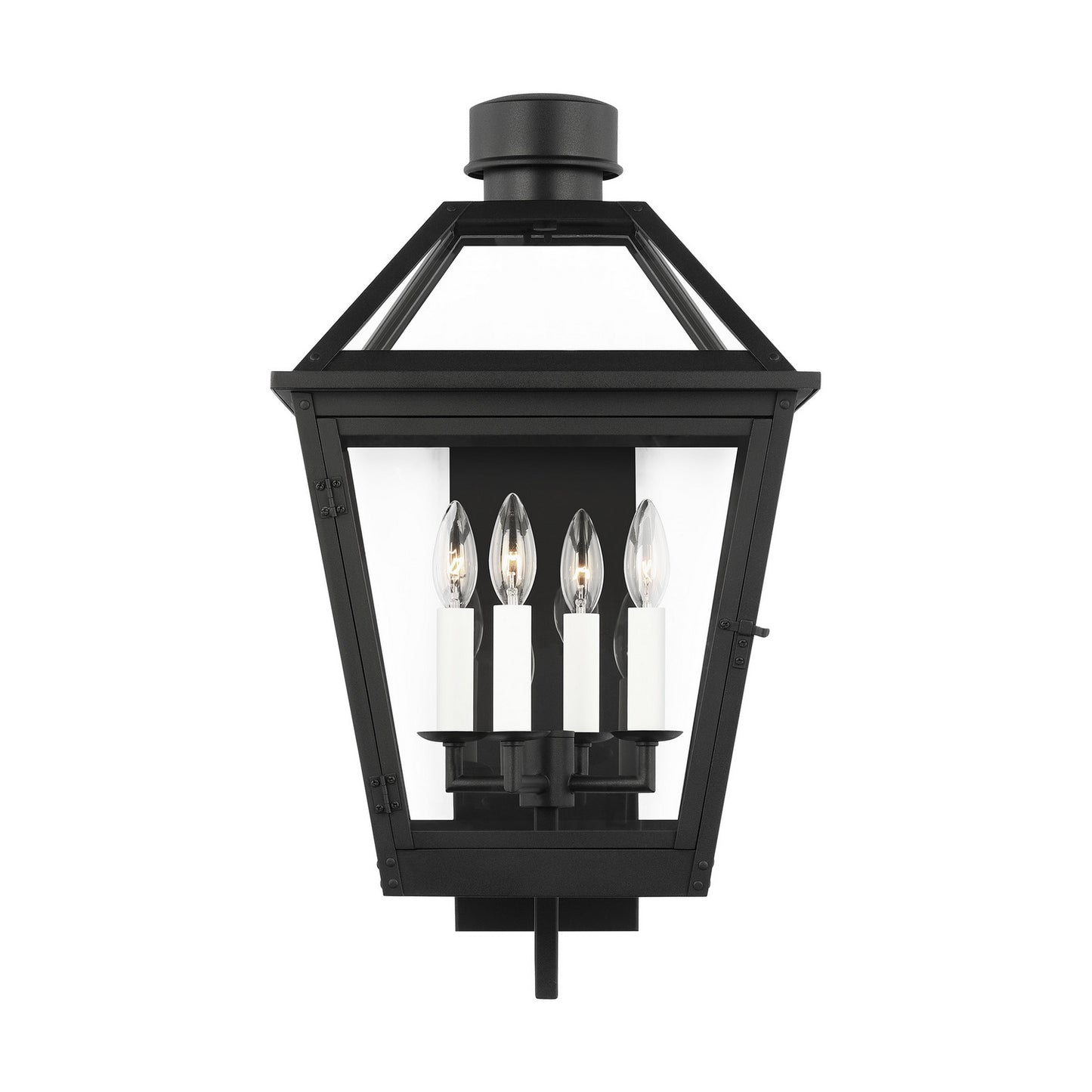 Hyannis Four Light Lantern in Textured Black