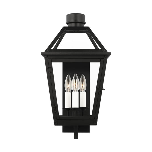 Hyannis Three Light Wall Lantern in Textured Black