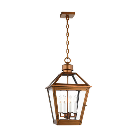 Hyannis Four Light Pendant in Natural Copper