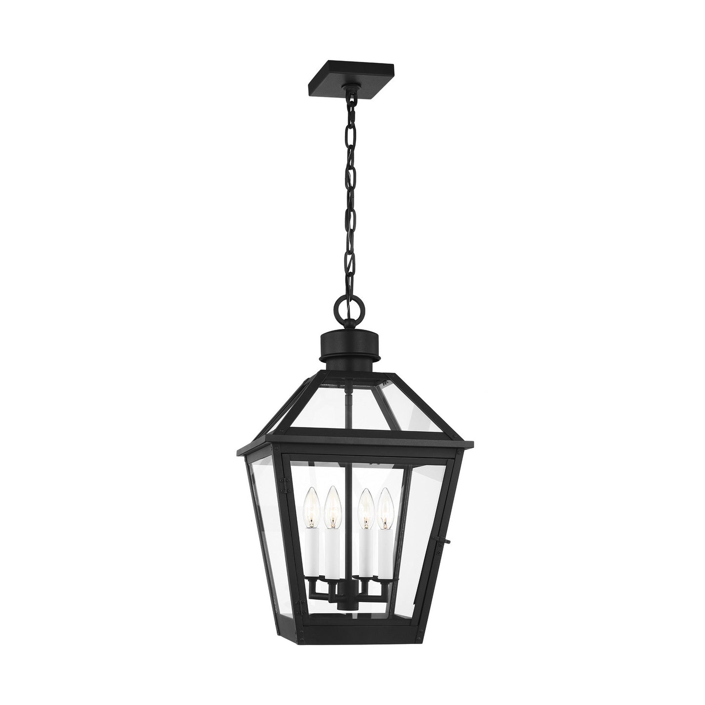 Hyannis Four Light Pendant in Textured Black