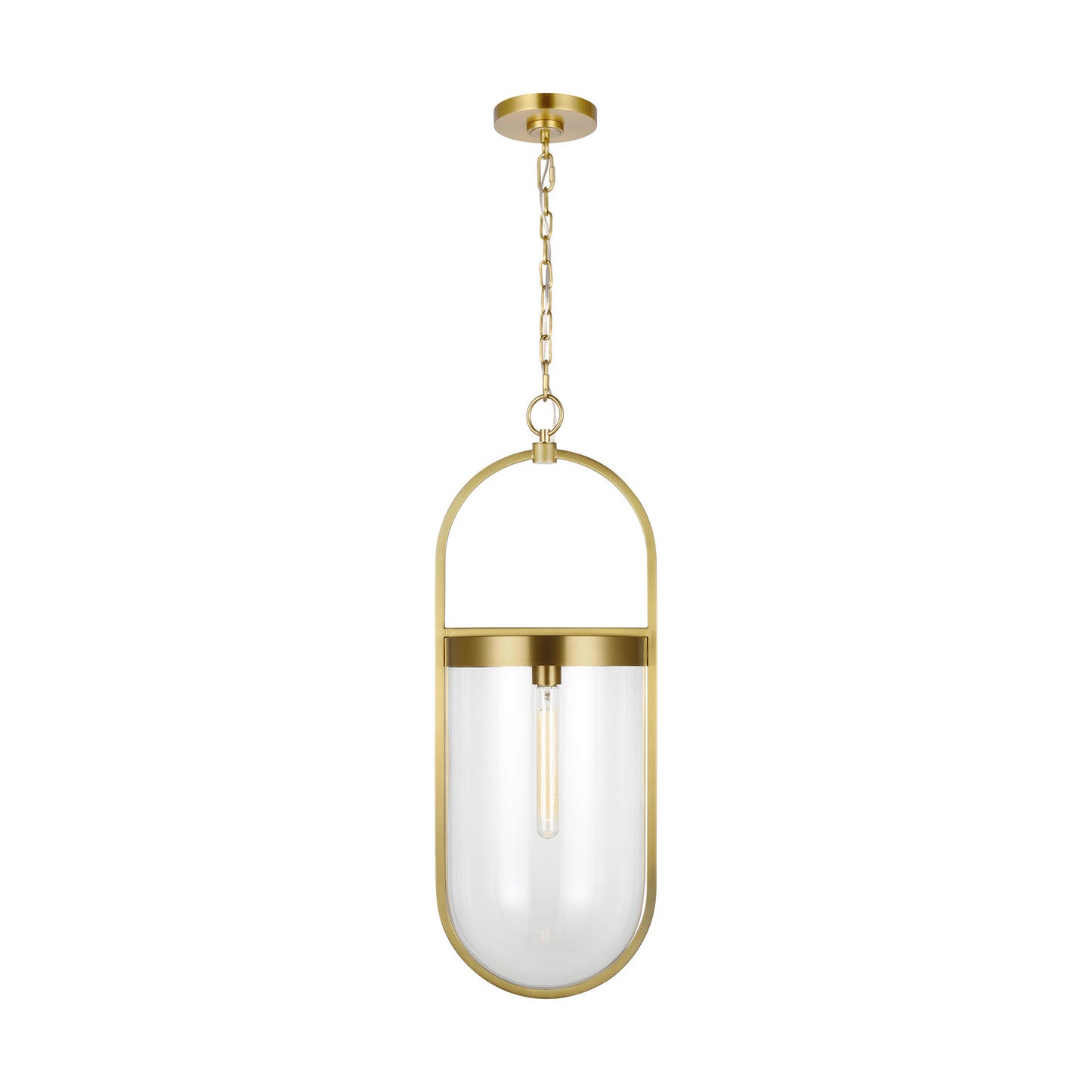 Blaine One Light Pendant in Burnished Brass