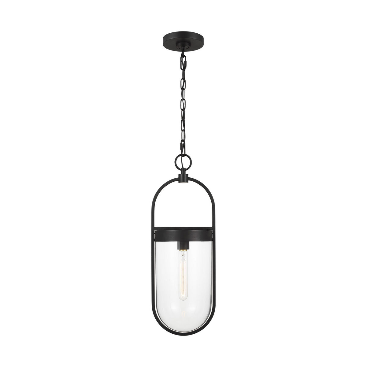 Blaine One Light Pendant in Aged Iron
