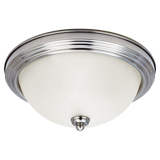 Geary One Light Flush Mount in Brushed Nickel