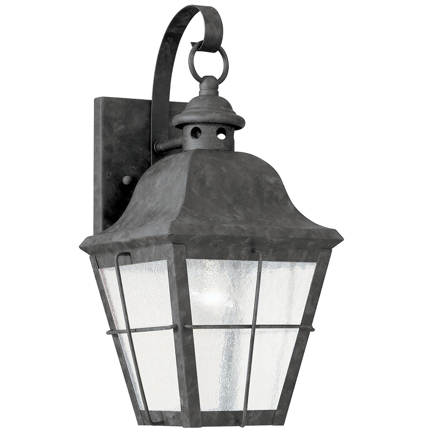 Chatham One Light Outdoor Wall Lantern in Oxidized Bronze