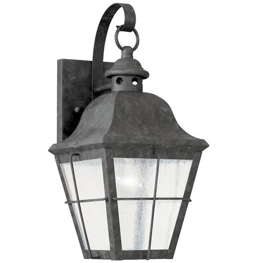Chatham One Light Outdoor Wall Lantern in Oxidized Bronze
