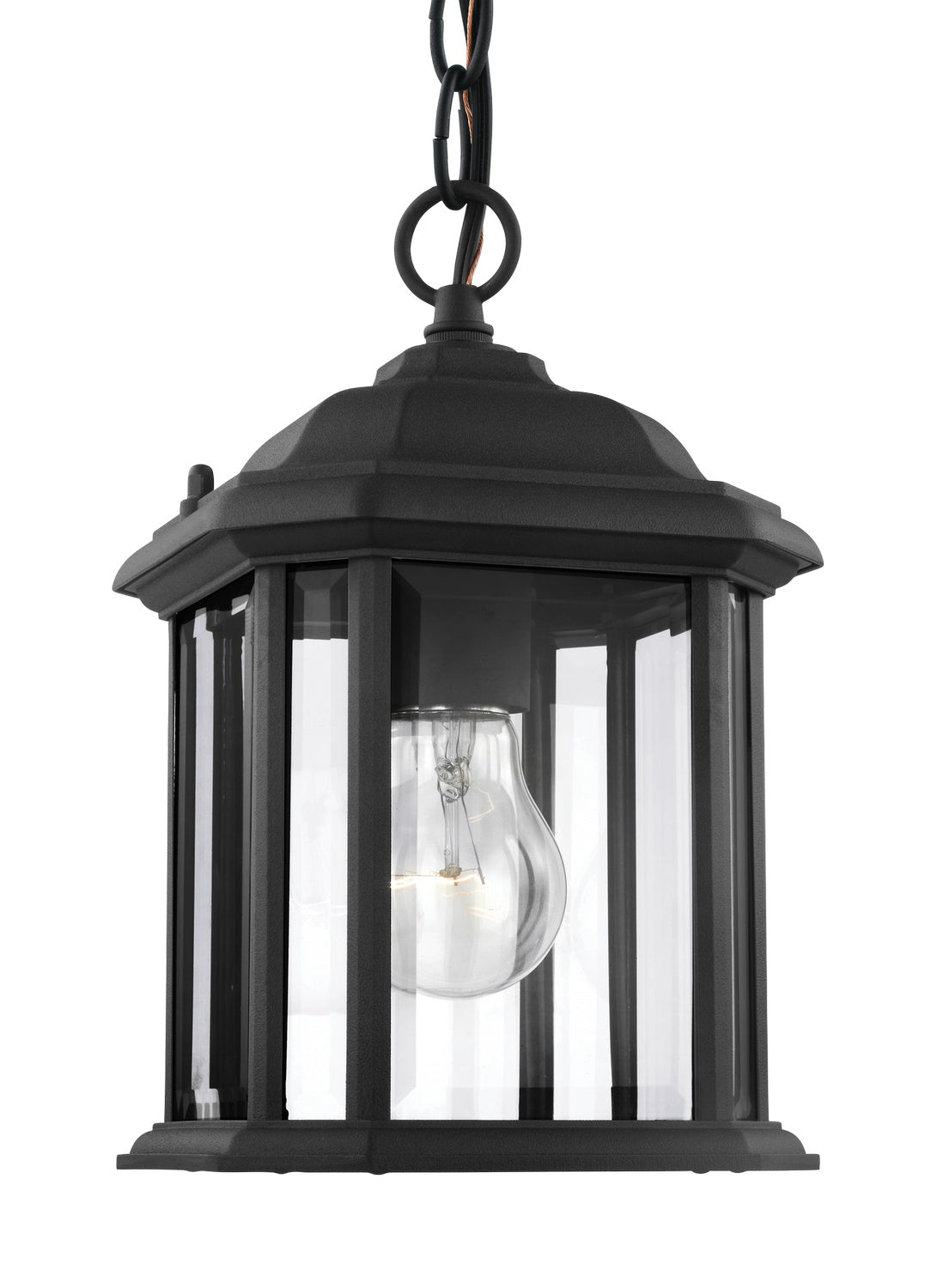 Generation Lighting - 60029-12 - One Light Outdoor Semi-Flush Convertible Pendant - Kent - Black