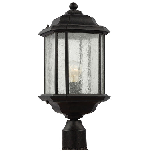 Kent One Light Outdoor Post Lantern in Oxford Bronze