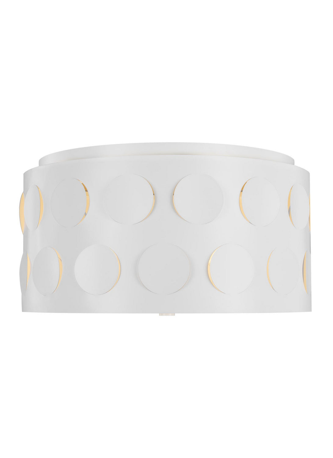 Dottie Three Light Flush Mount in Matte White