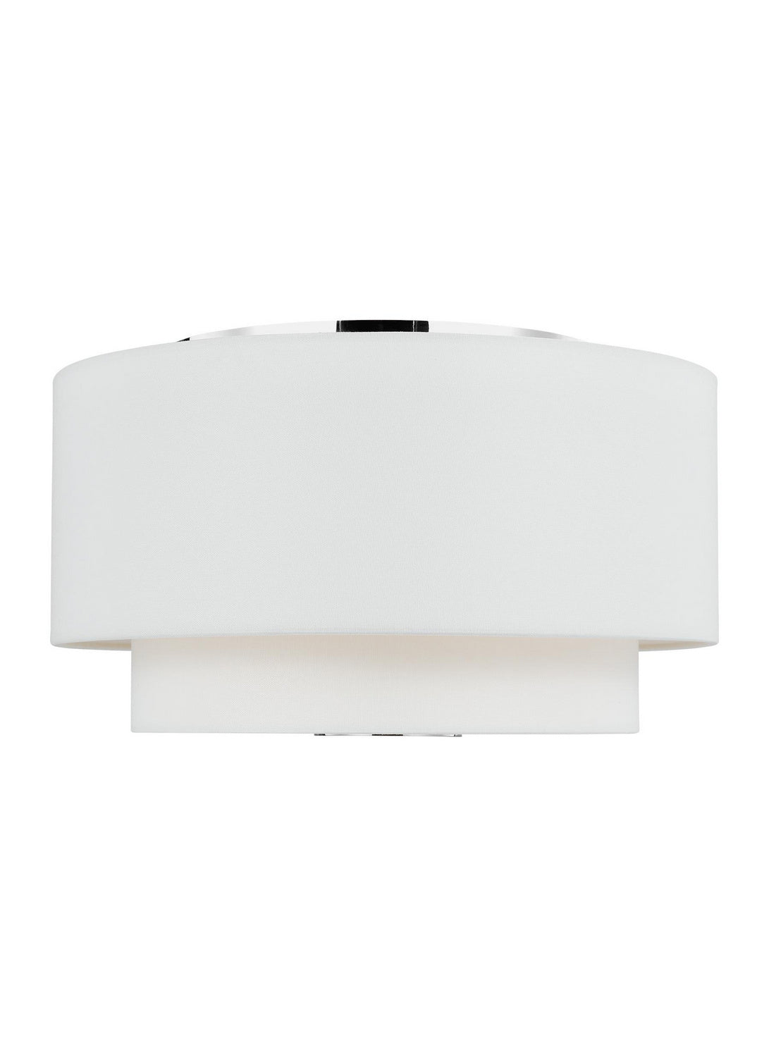 Sawyer Three Light Flush Mount in Polished Nickel