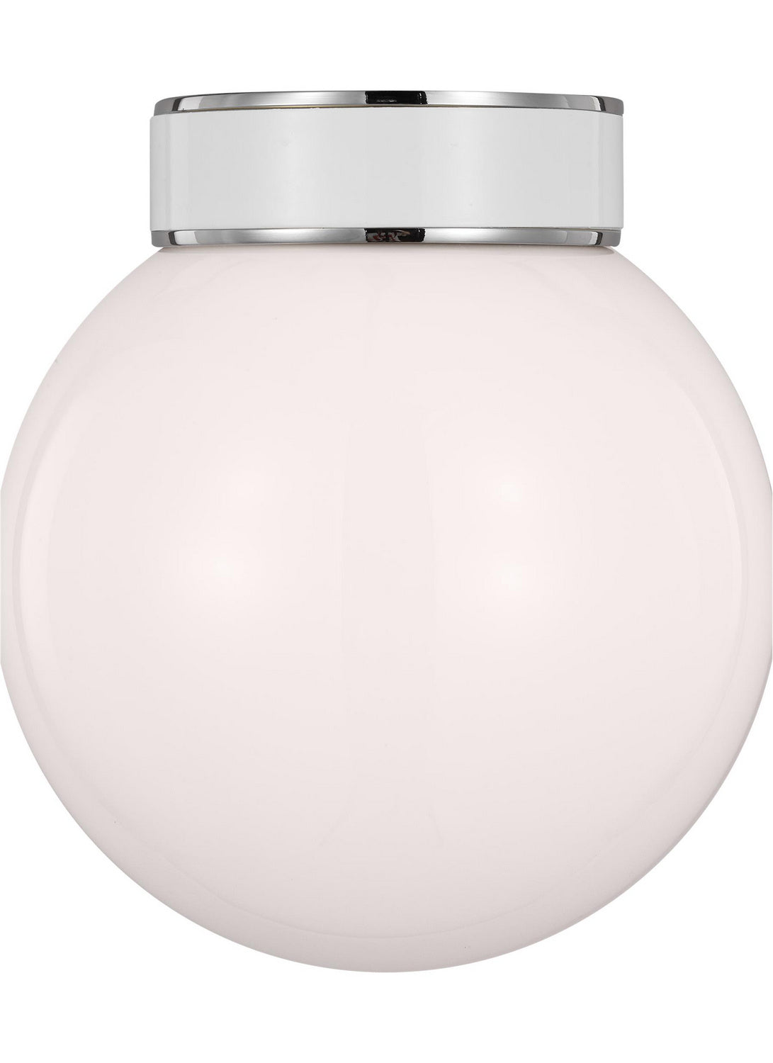 Monroe One Light Flush Mount in Polished Nickel