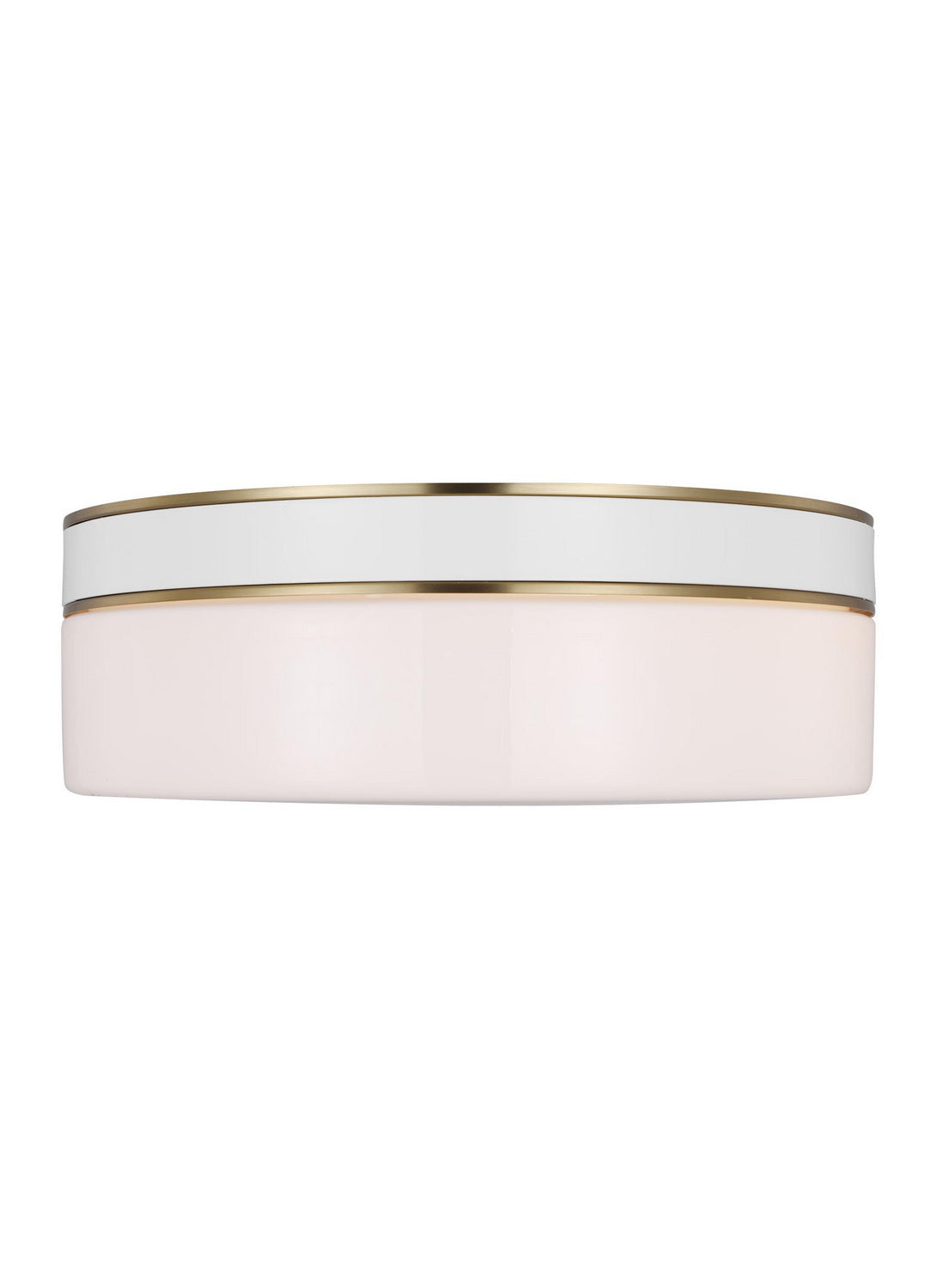 Monroe Two Light Flush Mount in Burnished Brass