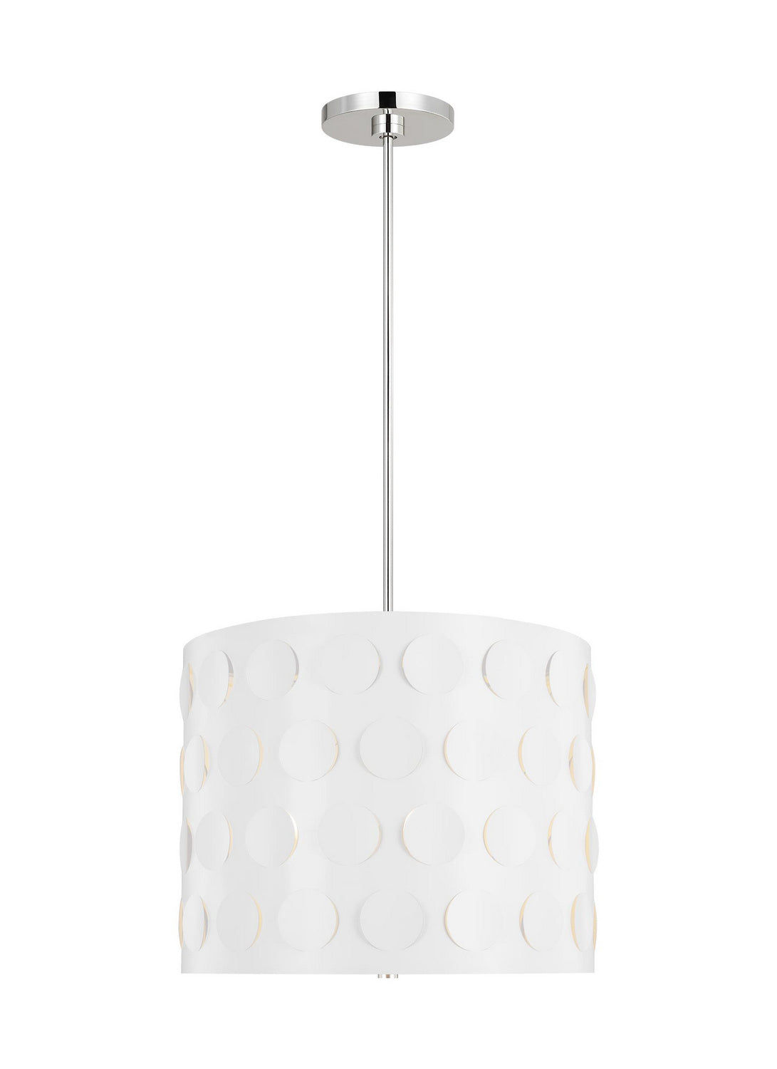 Dottie Three Light Pendant in Polished Nickel