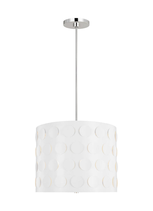 Dottie Three Light Pendant in Polished Nickel