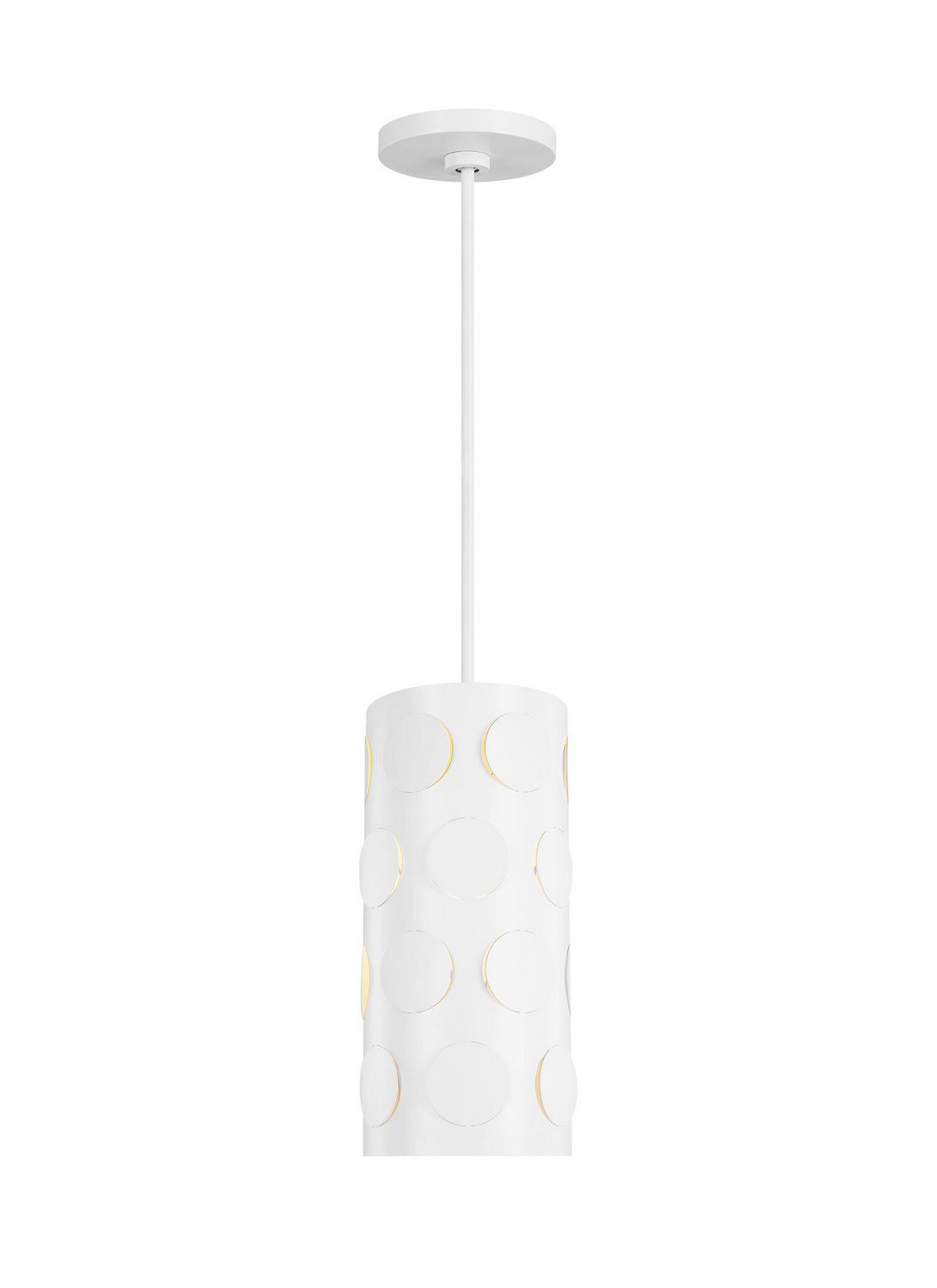 Dottie One Light Pendant in Matte White
