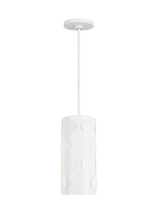 Dottie One Light Pendant in Matte White
