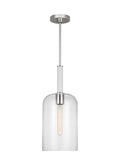 Monroe One Light Pendant in Polished Nickel