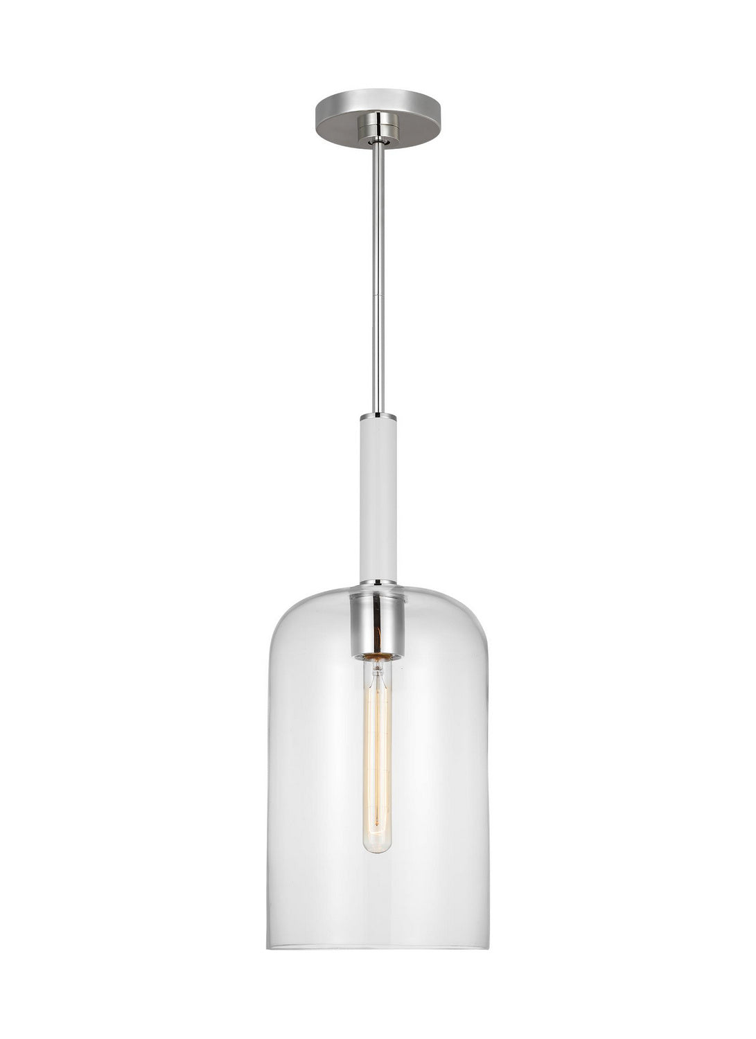 Monroe One Light Pendant in Polished Nickel