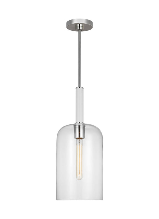 Monroe One Light Pendant in Polished Nickel