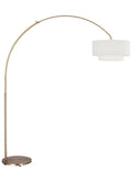 Sawyer One Light Floor Lamp in Burnished Brass