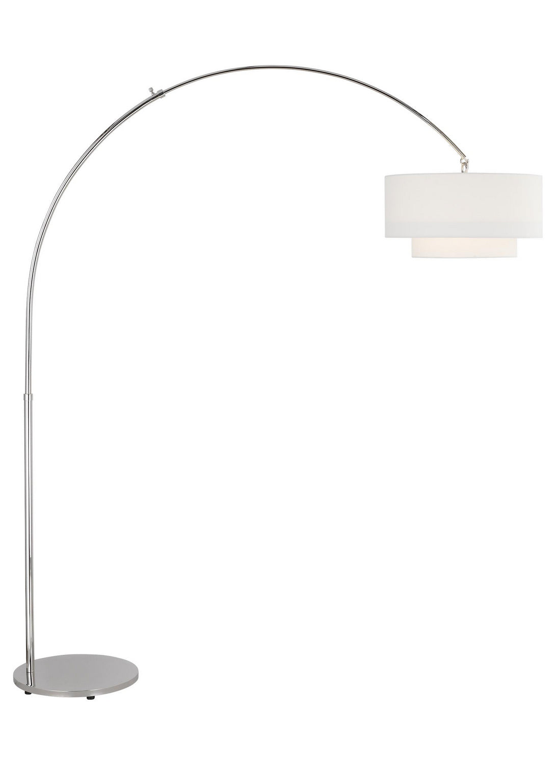 Sawyer One Light Floor Lamp in Polished Nickel