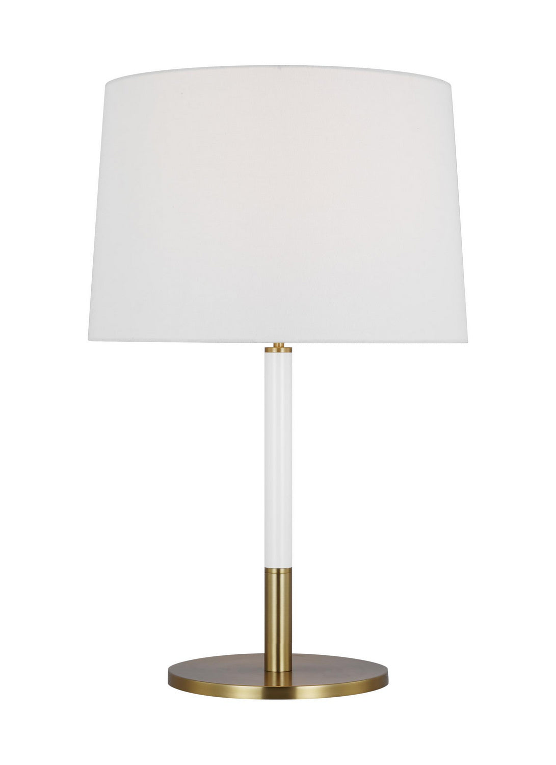Monroe One Light Table Lamp in Burnished Brass