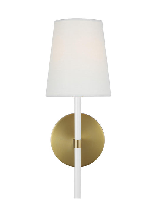 Monroe One Light Wall Sconce in Burnished Brass