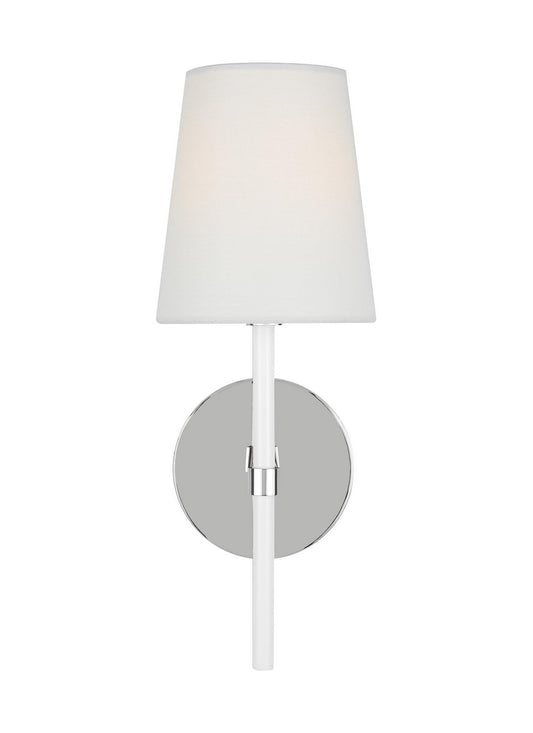 Monroe One Light Wall Sconce in Polished Nickel