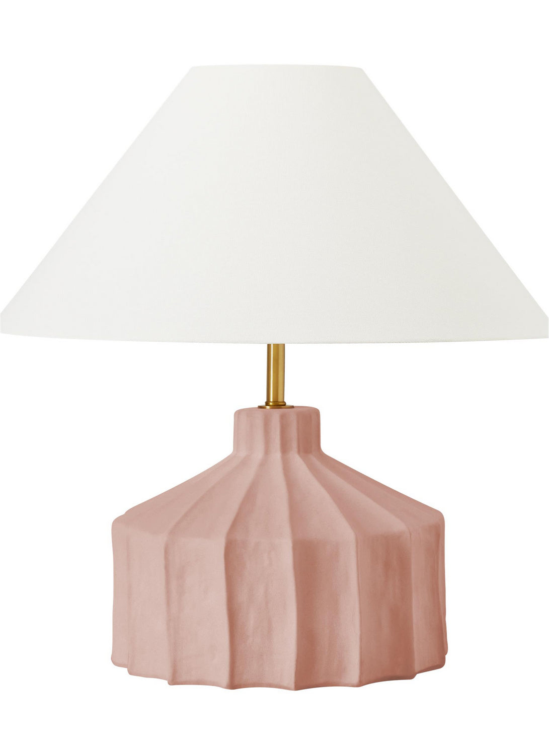 Veneto One Light Table Lamp in Dusty Rose