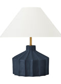 Veneto One Light Table Lamp in Matte Medium Blue Wash