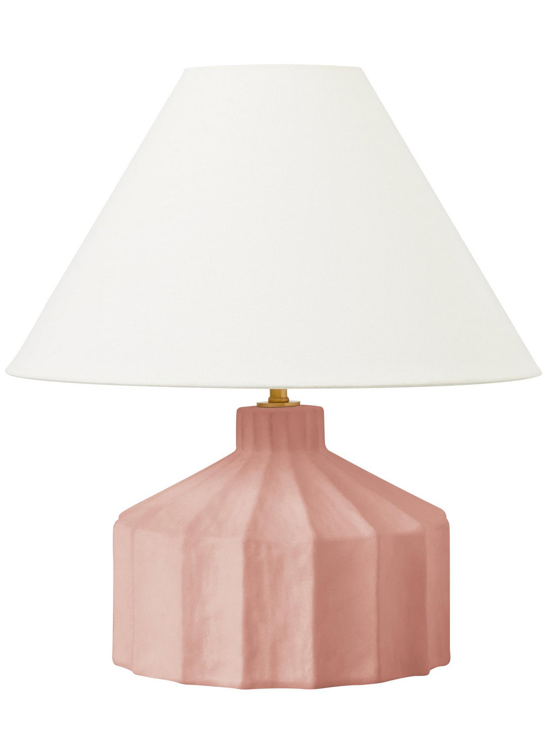 Veneto One Light Table Lamp in Dusty Rose