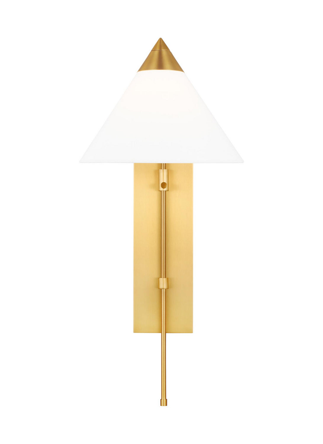 Franklin One Light Wall Sconce in Burnished Brass