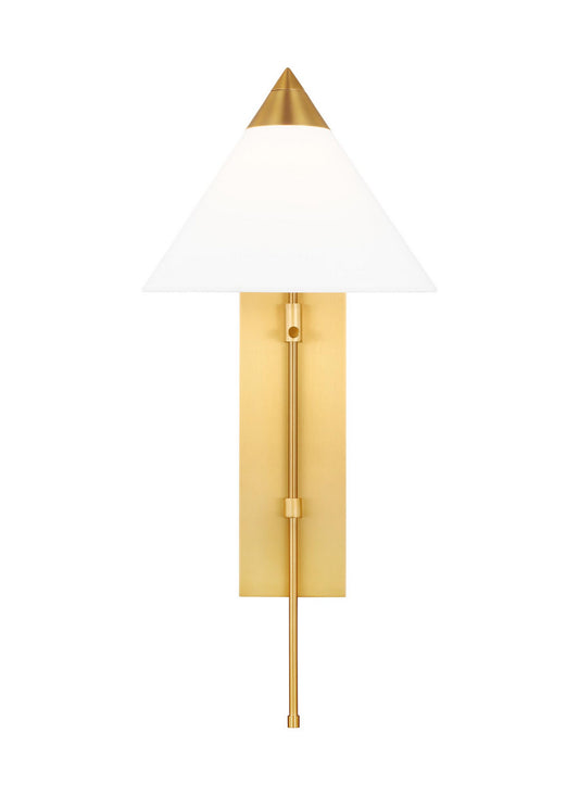 Franklin One Light Wall Sconce in Burnished Brass