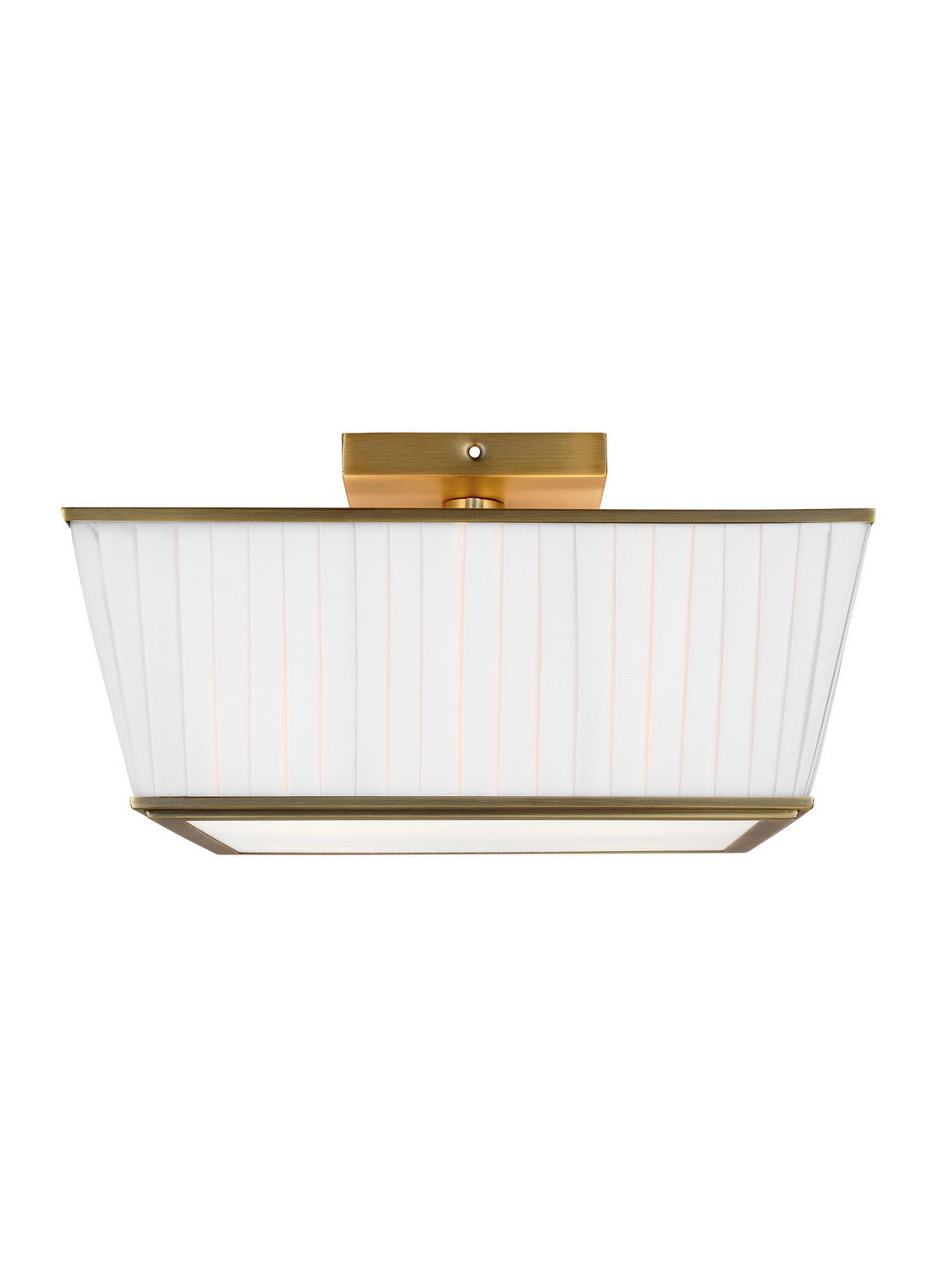 Esther Four Light Flush Mount in Time Worn Brass