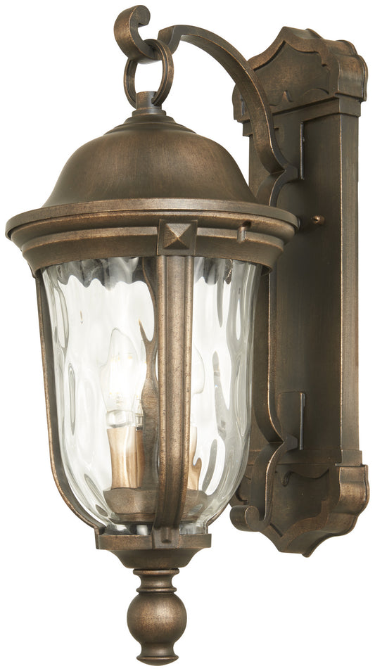 Havenwood Three Light Outdoor Wall Mount in Tauira Bronze And Alder Silver