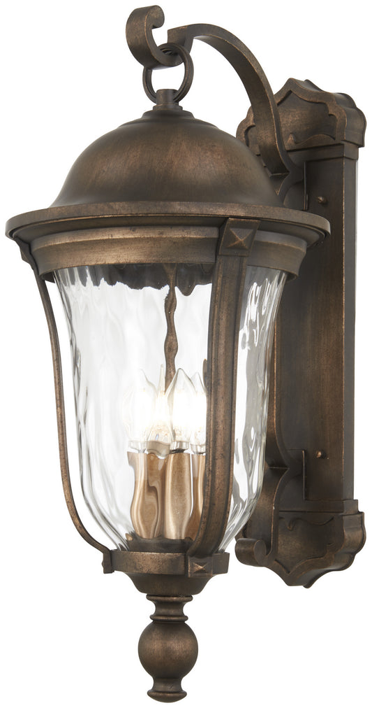 Havenwood Four Light Outdoor Wall Mount in Tauira Bronze And Alder Silver