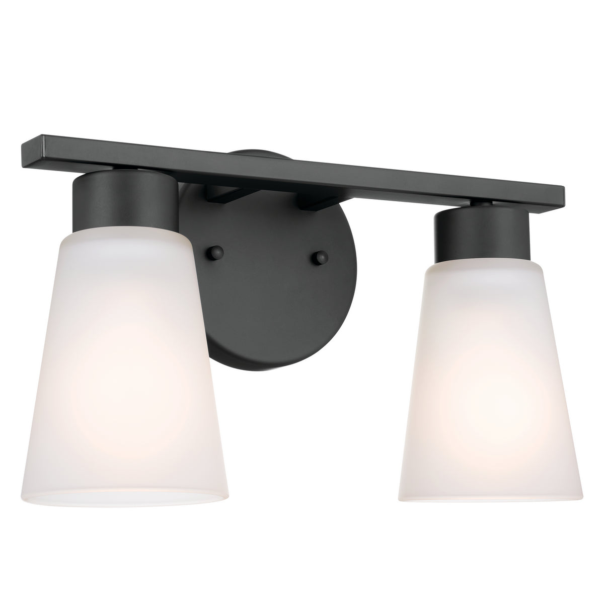 Stamos Two Light Bath in Black