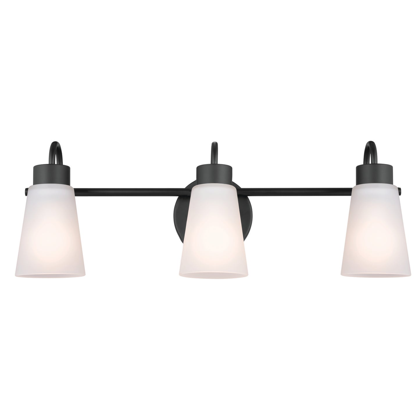 Erma Three Light Bath in Black